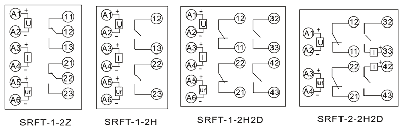 SRFT-4-2H2D內部接線圖