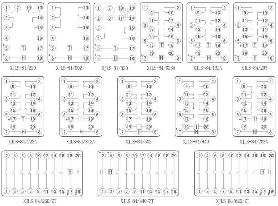XJLS-84/502內部接線圖