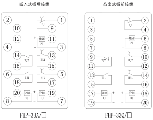 FHP-33A/2內部接線圖